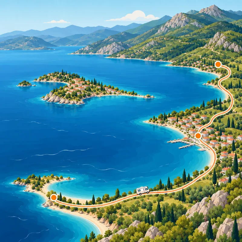 Eğirdir Gölü Karavan Rotası